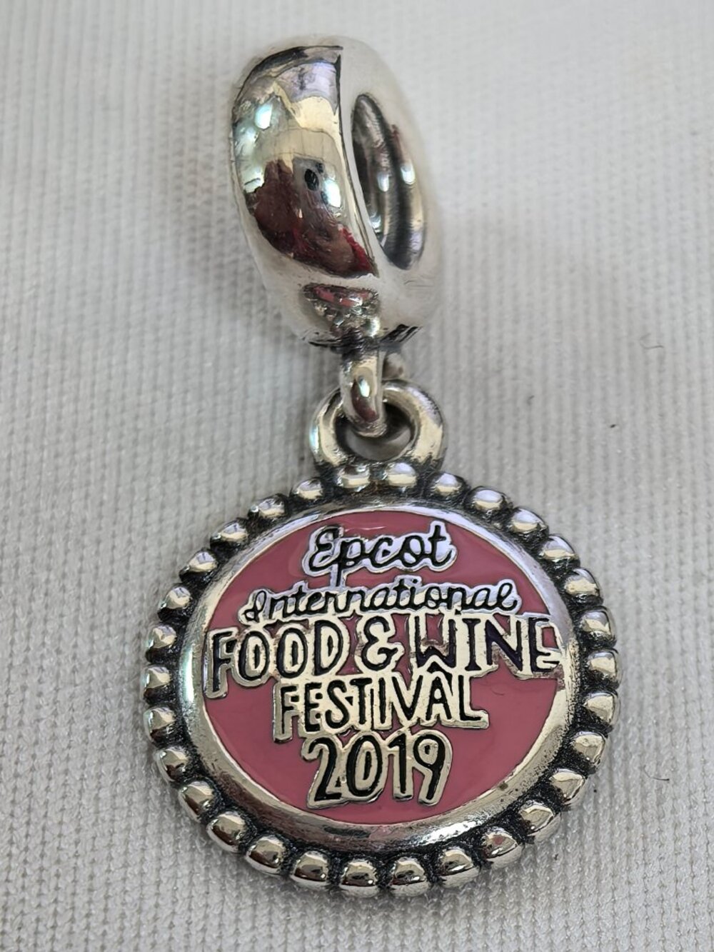Pandora EPCOT intenational Food and Wine Festival 2019 Charm, S925 Silver
